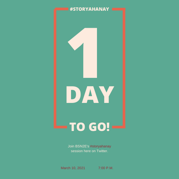 bsn2_e's tweet photo. "I am a woman
Phenomenally. 
Phenomenal woman,
That's me."

-Maya Angelou

1 day more and we will have a new episode of #storyahanay hosted by BSN2E with the theme "PARALUMAN: A Beauty That Inspires" here on Twitter on March 10, 2021, 7 pm

Mark your calendars, be here &amp; see you! https://t.co/lAxyG0pphq