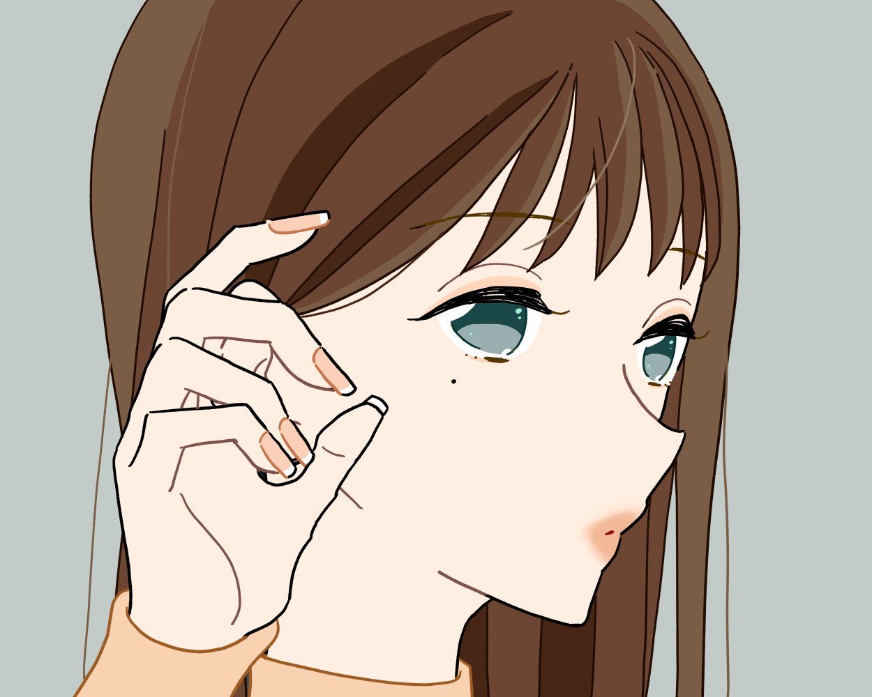 ট ইট র ぞう フレンチネイルの女の子のイラスト素材です Snsなど自由にお使いいただけます フリーアイコン フリーヘッダー フリーイラスト フリー素材 創作イラスト ガールズイラスト ゆるガル フレンチネイル 背景の色違いはサイトから無料でdl