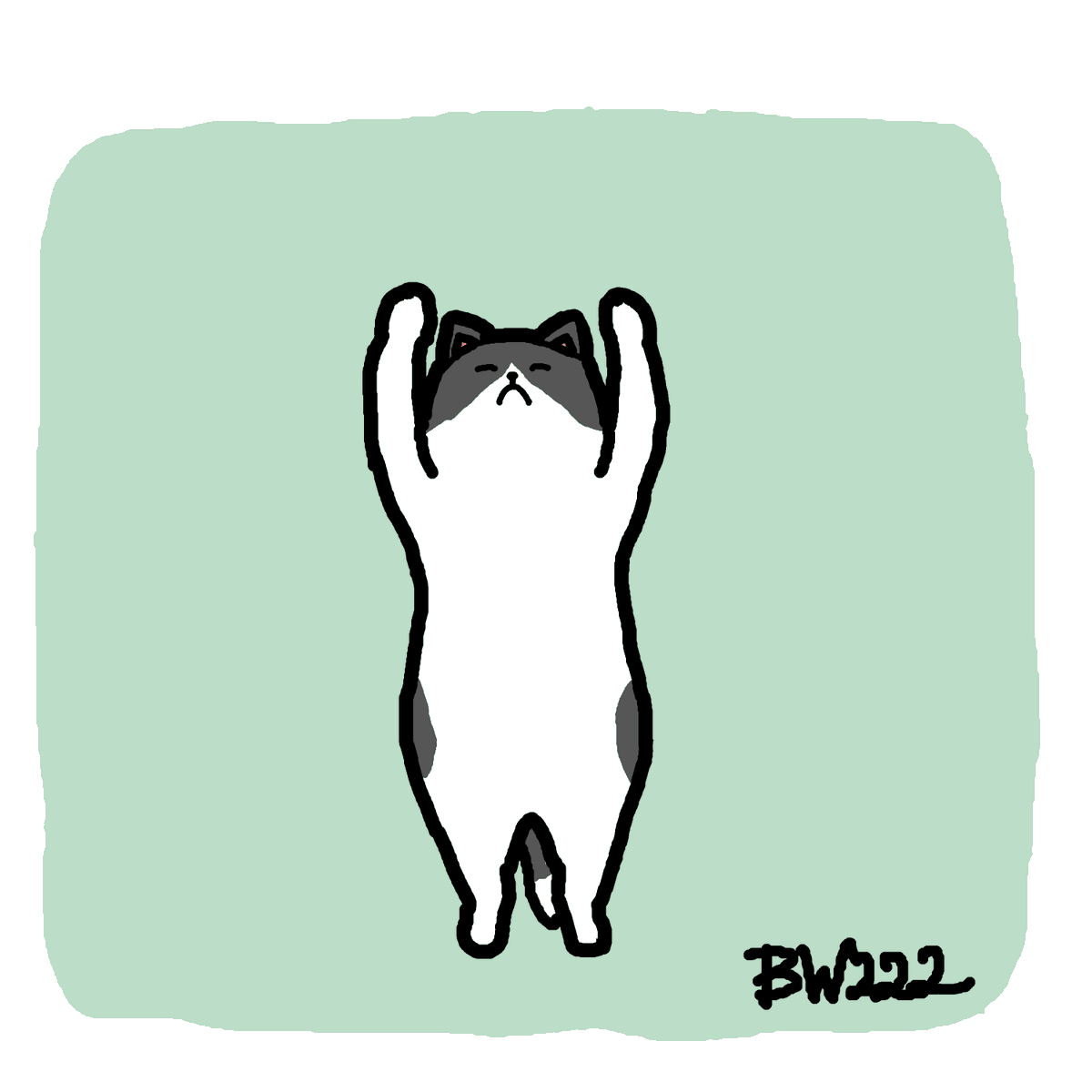 くろもり のびーしているネコさんを描きました のびー 元気玉 火曜日 充電切れ やる気でない日 イラスト ゆるいイラスト Illustration 創作 猫 イラスト練習中 T Co Oatuaa8rig T Co Mluo2qskol