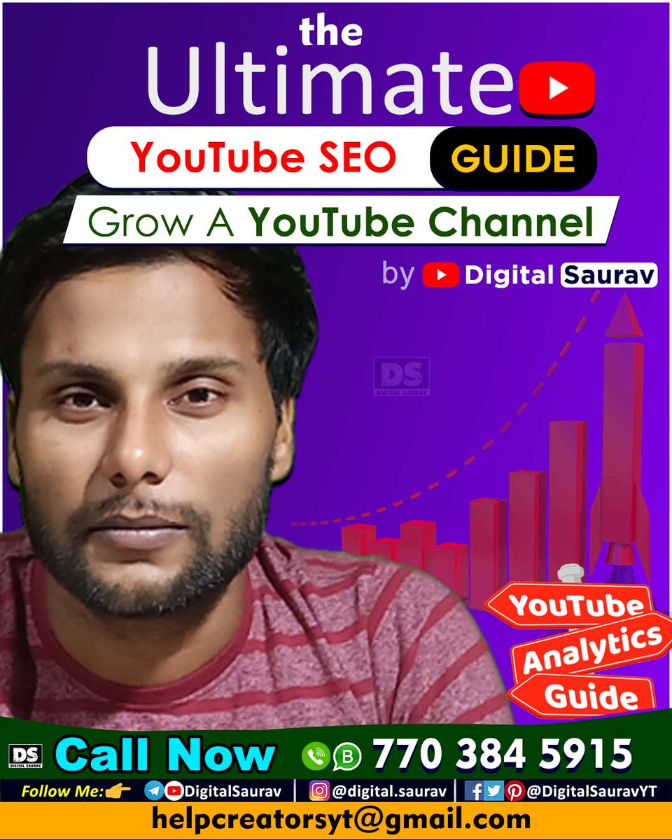 DigitalSauravYT's tweet image. YouTube SEO Guide by Digital Saurav @DigitalSauravYT 
#digitalsaurav #DigitalSaurav #YouTube #SEOExpert
#DigitalCreator #videoeditor #VBICreations #vbicreations #SauravSingh
youtube.com/c/DigitalSaurav