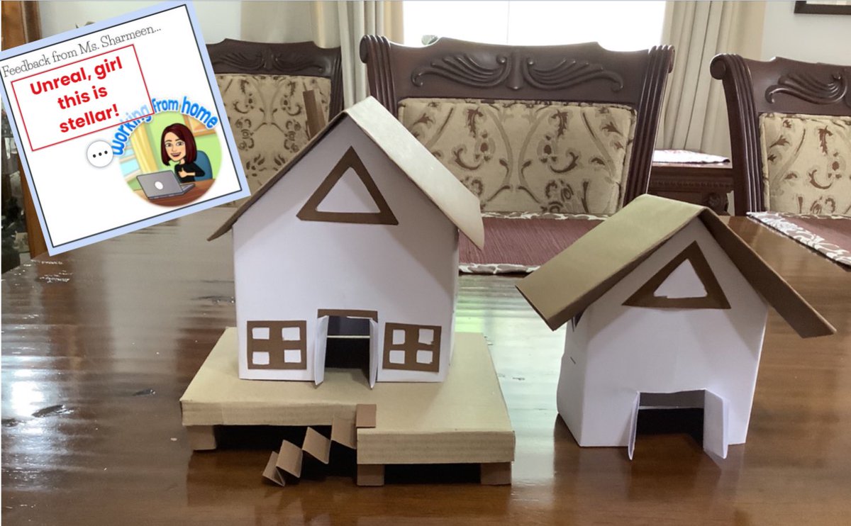 SharmeenMoosa's tweet photo. So in love with these Pioneer wagons and houses out of paper and cardboard! #Longagoandtoday #socialstudies #aero @Seesaw @rvis_bh #seesawambassador #rvisionaries #rvisignite #issedu #bahrainedu #makerspace #creativity #firstgraderocks https://t.co/BXYMCi8N8h