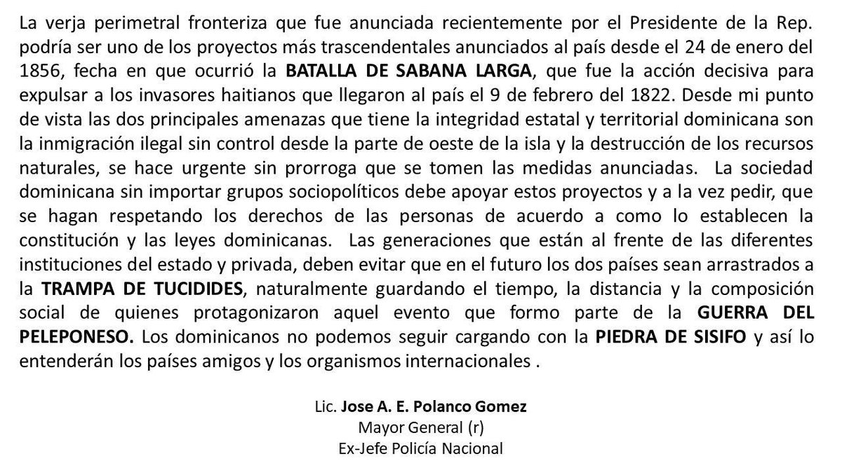 Preservación de nuestra soberanía y nuestra existencia.