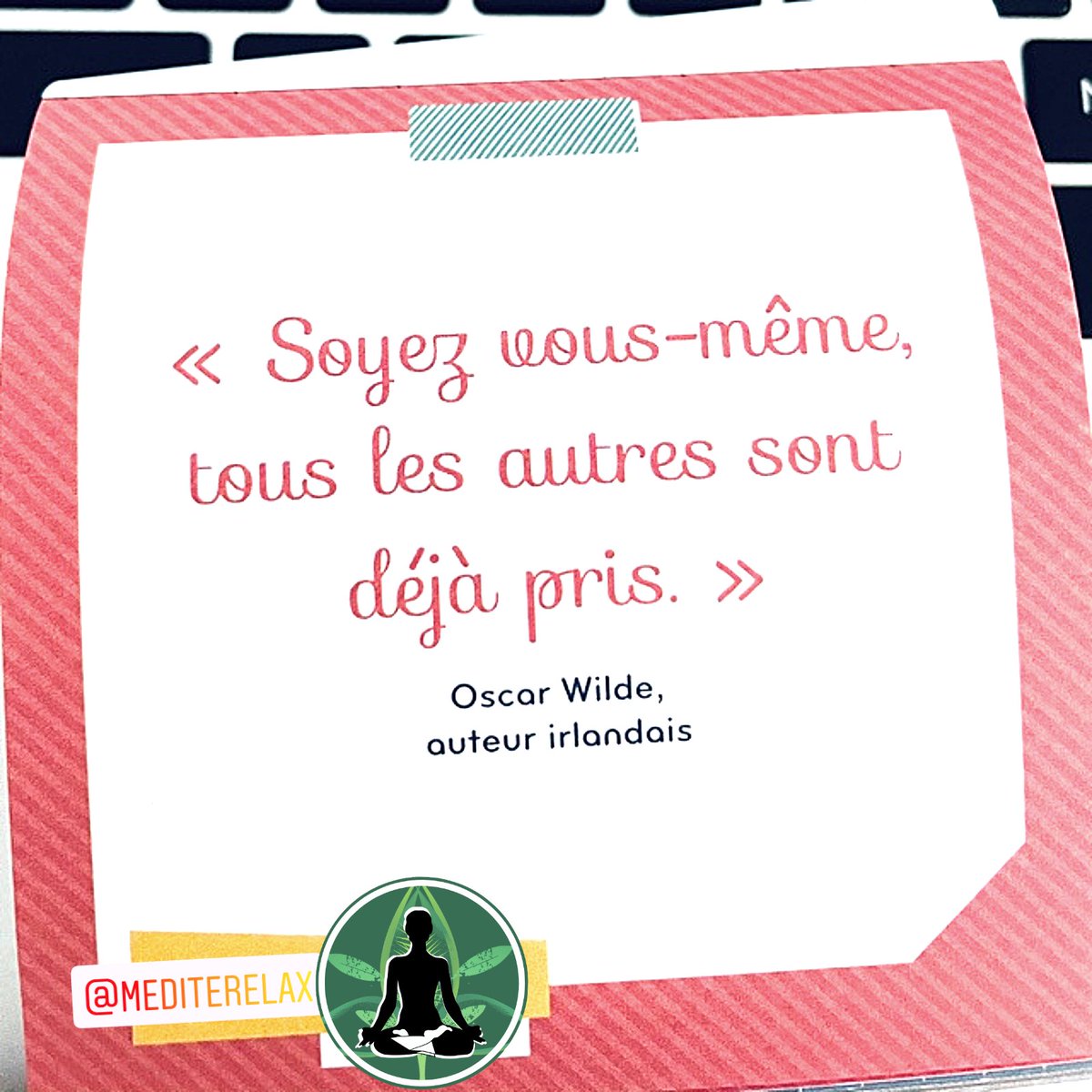 Soyez vous-même, les autres sont déjà pris.
.
.
.
.
.
#oscarwilde #spiritualité #bienetre #yoga #reiki #connaissancedesoi #aimer #mediter #pleineconscience #zen #secret #lesecret #meditation #lacherprise