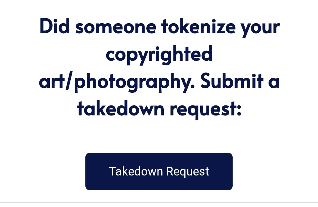 Vishkey7's tweet photo. @arvalis They allow you to report if someone tokenize your art. https://t.co/oGxcoIrrfI