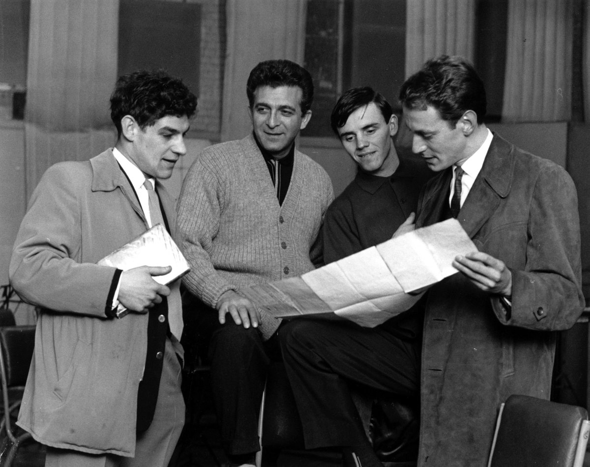 Geoff Leonard On Twitter Sorry To Hear Trevor Peacock Has Died He Was Lyricist On John Barry S First Film Score Beat Girl And First Stage Musical Passion Flower Hotel Pictured Here Left twitter