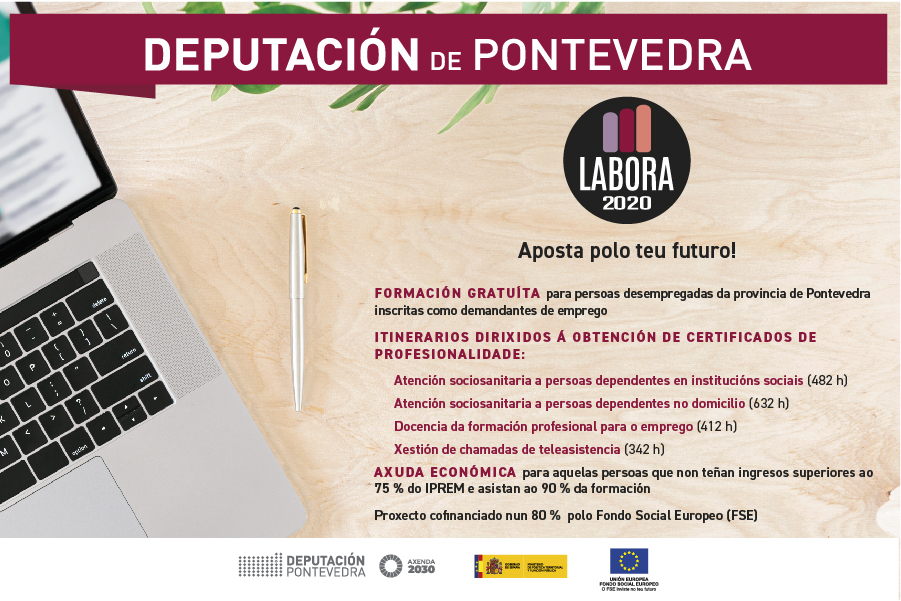 Concellotui's tweet photo. A @depo_es no proxecto #Labora2020 pon en marcha #itinerariosformativos gratuitos para a obtención de certificados de profesionalidade. Van dirixidos a persoas desempregadas da provincia de Pontevedra. https://t.co/zn9Z1ItJ6t