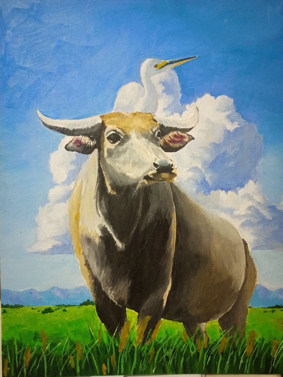 MGTejones's tweet photo. Selling this oil painting. Its not much pero proud na din hahahaha

12x18 Oil on canvas
If you're interested u can dm me 
I'm also open for commissions (digital and trad)

P.S. Photoshopped lang yung frame try ko lang naman ano itsura pag framed na https://t.co/IZzHybfgfR