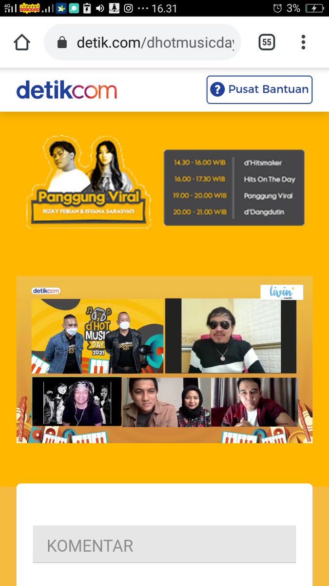 layalia_'s tweet photo. Seru banget terus ramee acaranya!! #dHotMusicDay2021
Yuk nonton di  https://t.co/Mt57Hbymjq https://t.co/tfTuKq7PWN