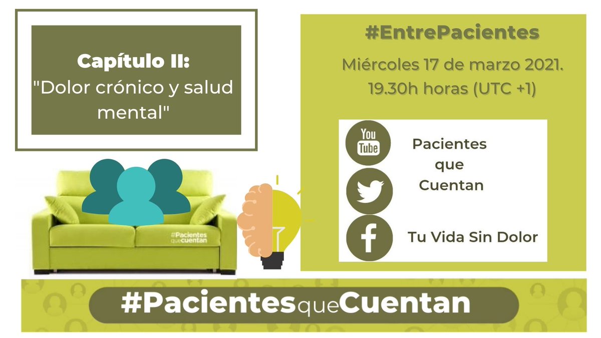 Cuanto en tu vida se cruza el #dolorcrónico las emociones van a verse alteradas sí o sí. No es fácil convivir con un #dolor que no cesa y tu #saludmental deberá hacer frente a toda una serie de pérdidas, miedos, duelos, culpas, incertidumbres...
Te esperamos en #EntrePacientes👇