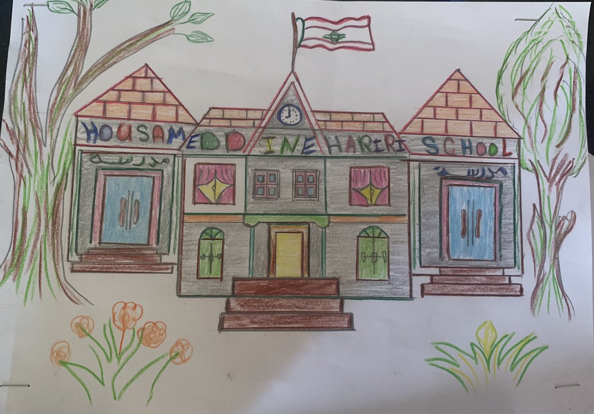 Naya Saad chose to draw to express her love and gratitude to her teachers who proved that remote learning can also be efficient and enjoyable 😍 we highly appreciate all the efforts and support you are giving to my daughter! You are Super Teachers! <a href="/Hhhsinfo/">Houssam Hariri HS</a> <a href="/dina_jradi/">Dina Jradi</a>