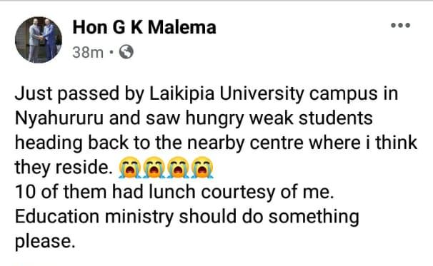 Corpmach_'s tweet photo. Absolutely Hon GK Malema was right. No comrade has had it easy. Thanks for your concern.
@LaikipiaUniKe and other campuses
Watu wanaamka kuteseka.
#saveacomrade https://t.co/a2wTBxNN2N