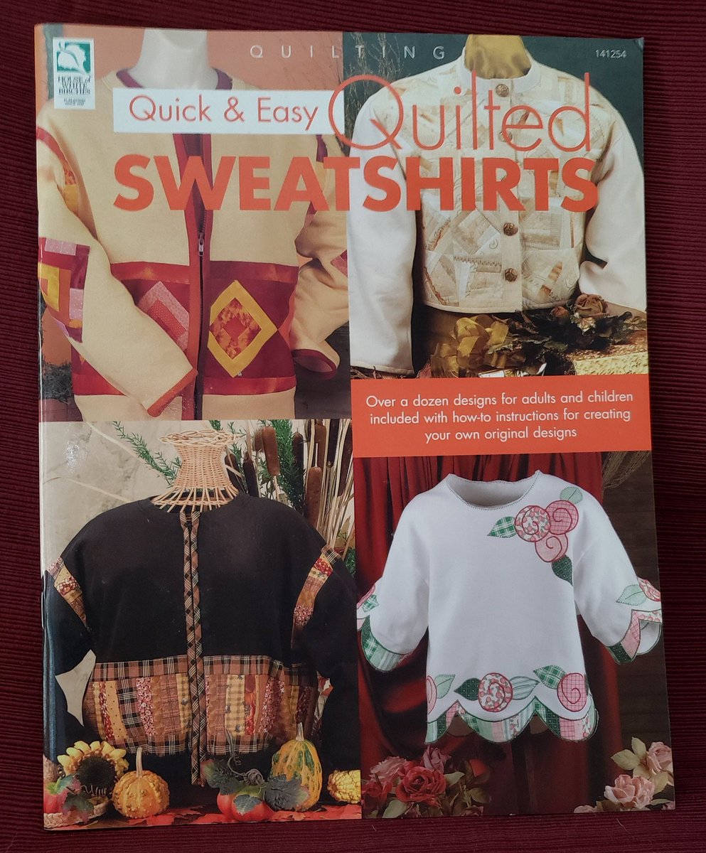 quilts_more's tweet photo. Quick and Easy Quilted Sweatshirts Women Children Create Drawstrings Cuffs Pockets Elbow Patches Easy Binding Zippers Plackets 2006 Fashion https://t.co/ZgrKgoUcBP #ImagineQuiltsAndMore #Etsy #EasyBinding https://t.co/4junwQF78m