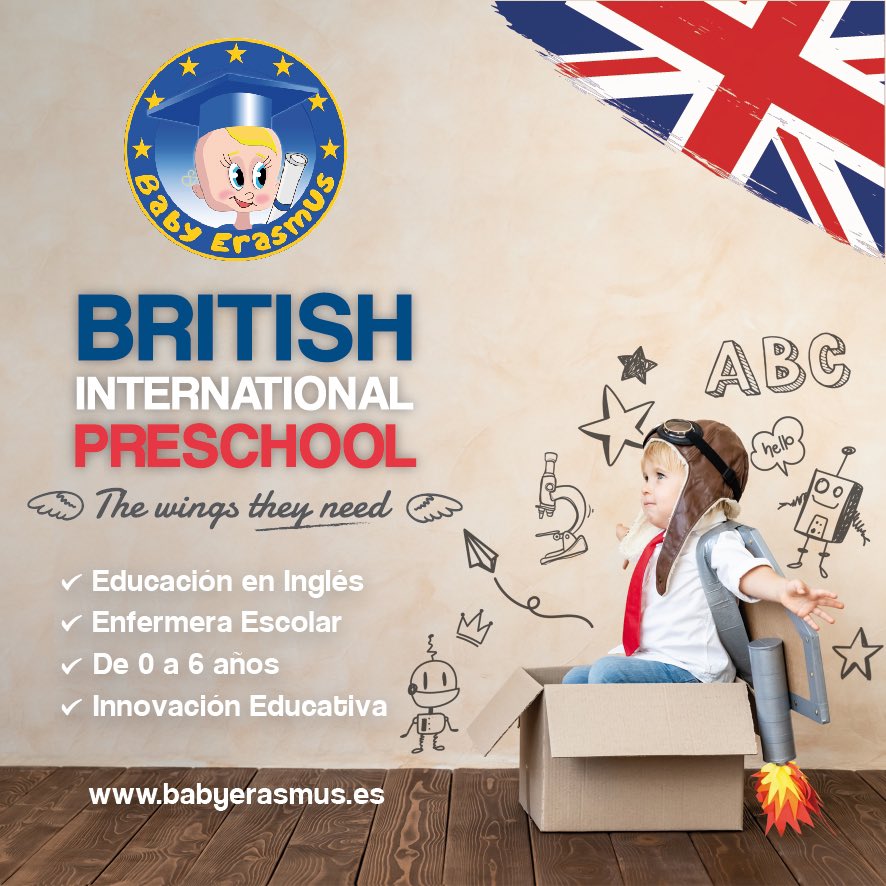 THE WINGS THEY NEED !!!

🇪🇺🇬🇧🖍📖🧸🔬🔭🖥🧩🎼🤸⛹️🤖🚀💙💛💙

Abierto plazo de matriculación CURSO 2021/22.

babyerasmus.es