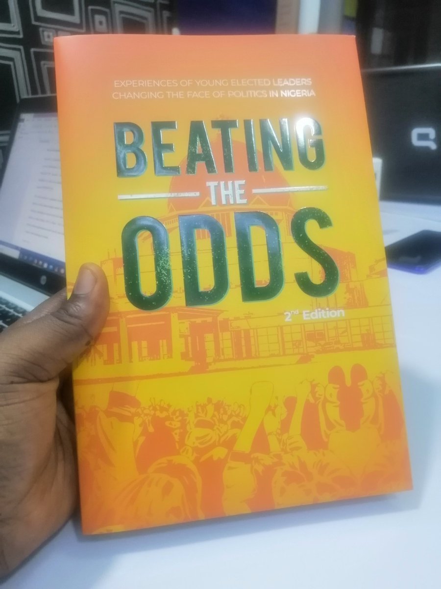 Moshoodpm's tweet photo. Next Read : Beating The Odds! 

In the next couple of days, I'll be reading how young people, defeated all the odds to contest and win elections in Nigeria's torrid political terrain.

Thank you @YIAGA and #NotTooYoungToRun for putting this together. https://t.co/ml063L2mp9