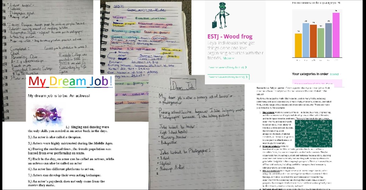 StspnpC's tweet photo. Just some of the amazing work from our pupils as part of the "3 Task Careers Challenge" during #NCW2021 The careers team were a bit concerned thinking Molly in Yr8 wanted to be a sniffer dog when she was older! Mr Rhodes fortunately misread her work! #BePandP https://t.co/A5IUc4AGtn