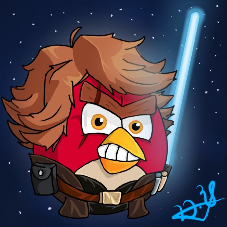 angry birds star wars 2 anakin skywalker bird