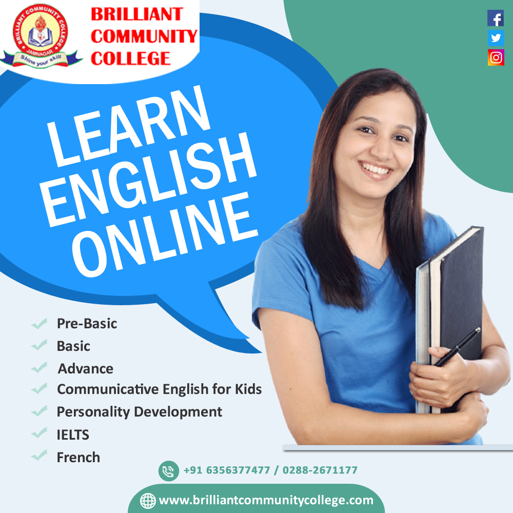 Want to learn English at home online?

Join our course and prepare for an English language test like IELTS.

Visit us
brilliantcommunitycollege.com

#LearnEnglish #EnglishOnlineCourse #OnlineCourse #Communication #Institute #BrilliantCommuunityCollege #BrilliantGroup #Jamnagar #India