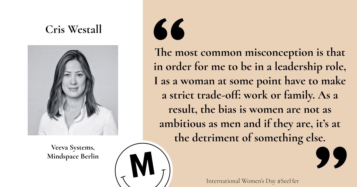 MindspaceME's tweet photo. Our #SeeHer campaign for Int'l Women’s Day shines the spotlight on some of the misconceptions our female members experienced in their roles.
Cris Westall, #VeevaSystems
Ina Börner, #NoDirtyTalkGmbH
Lea Hermanns, @POHAHouse
Yvette Ceri, @BOLDBerlin
#IWD #InternationalWomensDay https://t.co/56tuHxpfJE