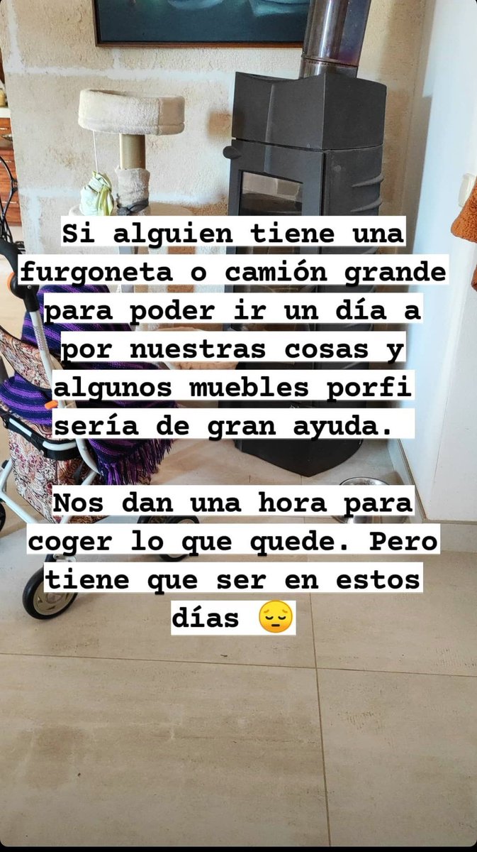 SuaveSedah's tweet photo. Ayer deshauciaron a una amiga y a su abuela de 90 años. En una hora estaban en la calle, mojándose por la lluvia. Una mujer de 90 años. Pasó en Palma de Mallorca.
Necesita una furgo para llevarse sus cosas. Toda ayuda es poca, gente. Gracias x compartir. https://t.co/xp5nZqrCKa