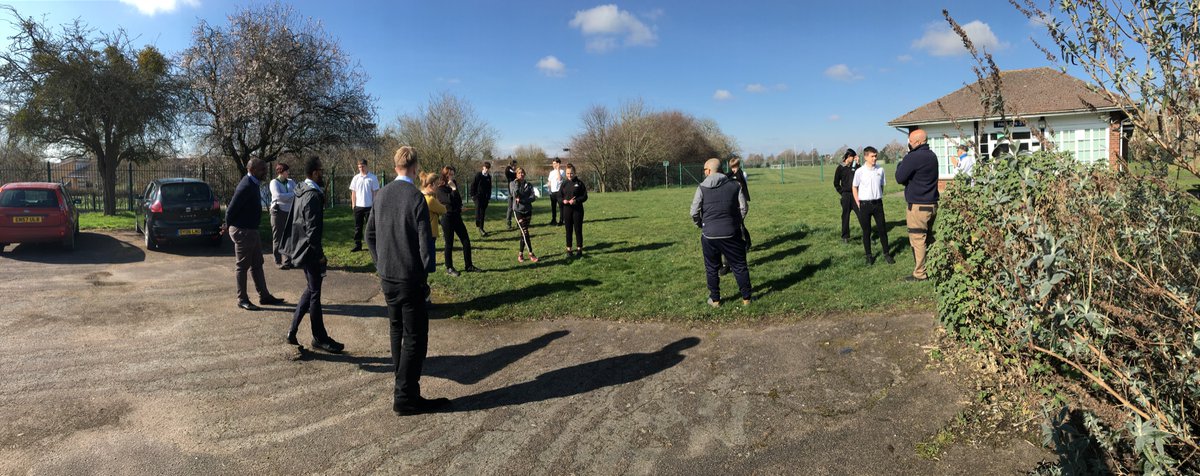 The first official fire drill since returning from lockdown. Quick, efficient, distanced. #tbap21 #thisisap