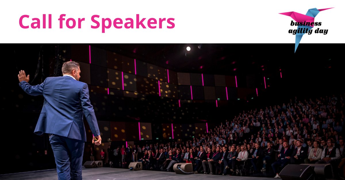 Take to the stage and share your expertise and ideas at Business Agility Day on 27.10. Every year, we have an open #CallForSpeakers, where we invite practitioners to send in their stories. Submit your proposal: bit.ly/38nrWrK
🗓Deadline: 31.03
#BusinessAgility #Agile