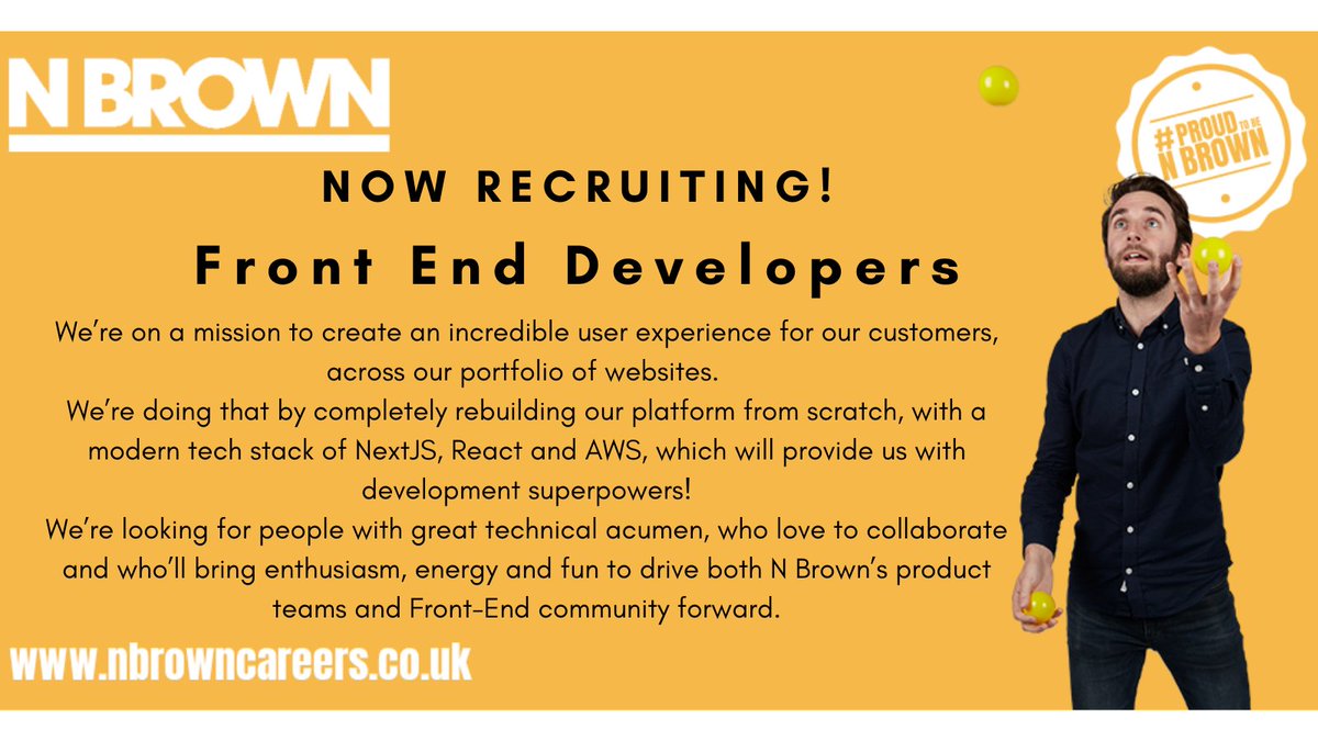 My job at @nbrownplc is recruiting for our team! It's a wonderful place to work, and I'd love to see any of my network apply.

Apply here: bit.ly/3ejB0S5