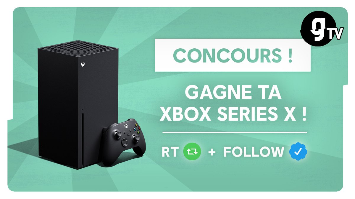 gTV France (@gtv_fr) on Twitter photo Ça va vous ?
Nous on vous propose de gagner une Xbox Series X. Comme ça. Parce que ça nous fait plaisir. 🎮 🎁
Pour participer :
🔄 RT ce post !
✅ Follow <a href="/gtv_fr/">gTV France</a> !
Bonne chance à tous !
TAS le 16/03 Ça va vous ?
Nous on vous propose de gagner une Xbox Series X. Comme ça. Parce que ça nous fait plaisir. 🎮 🎁
Pour participer :
🔄 RT ce post !
✅ Follow <a href="/gtv_fr/">gTV France</a> !
Bonne chance à tous !
TAS le 16/03