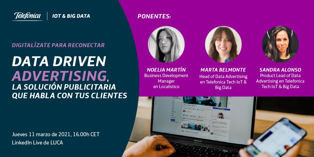TefTech_EN's tweet image. LAST CALL‼️

Si aún no te has registrado a nuestro próximo #LinkedInLIVE, ¡aún estás a tiempo!

💡 Hablaremos de todo el potencial de #DataDrivenAdvertising para las marcas y anunciantes.

¡No te lo pierdas! 👇
eventbrite.co.uk/e/linkedin-liv…