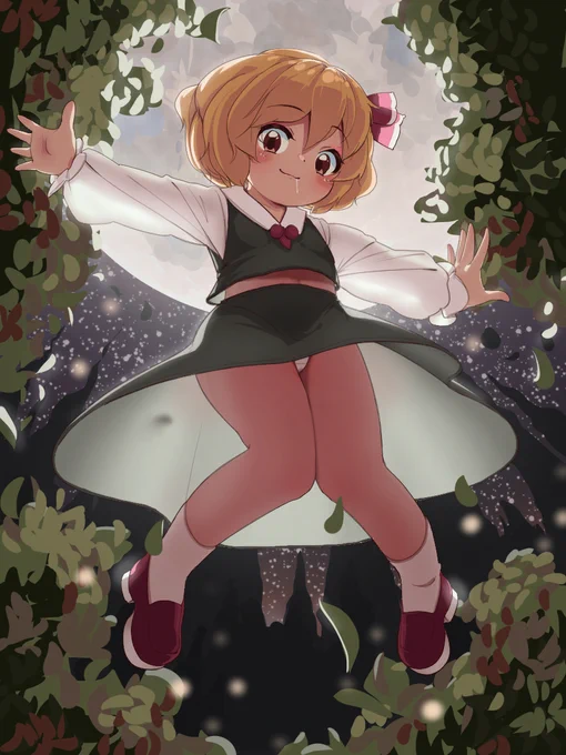 ルーミア #東方 #ルーミア https://t.co/mfEQw50akj 