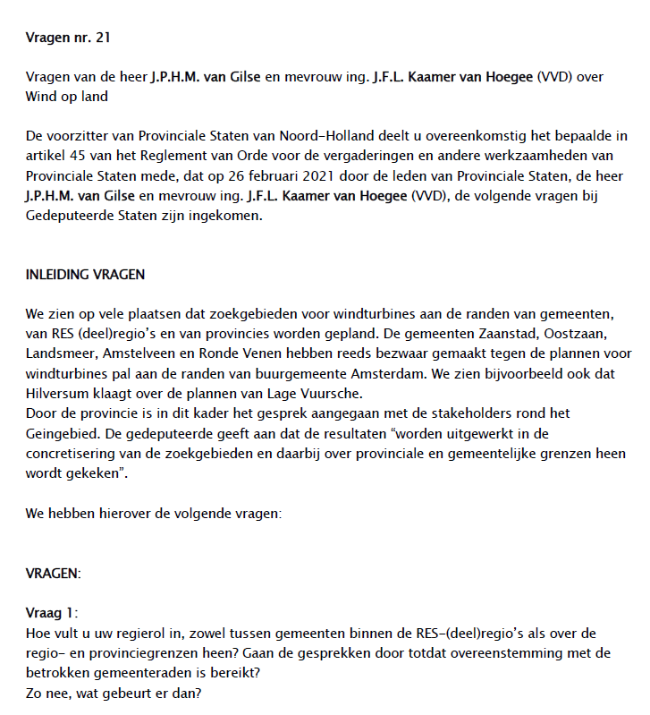 vvdnh's tweet photo. @GerardHartog @ProvincieNH @VVDAmsterdam In vervolg op de schriftelijke vragen gesteld door @joostvangilse en @kaamertje vanuit @vvdnh is gisteren in PS een motie aangenomen om bij zoekgebieden voor windturbines aan de gemeentegrenzen ook het draagvlak te peilen in de betreffende buurgemeenten. #PSNH #vvdnh https://t.co/NtqZtzZx2a