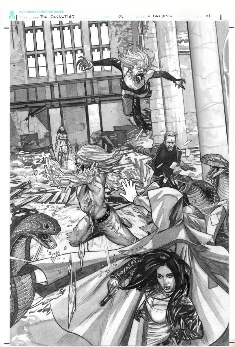 drujiniu's tweet photo. @trevorwk @withFND Here's a couple of scans from the original Dark Horse artboards for The Occultist https://t.co/otpnmeyER9