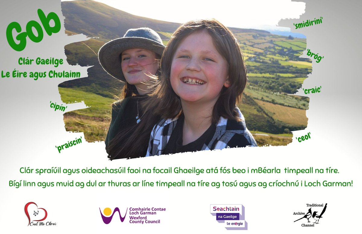 Bígí linn i rith #SeachtainNaGaeilge agus muid ag dul ar thuras ar líne timpeall na tíre! 

(Clár 2/6) Mhaigh Eo Gob le Rachel Uí Fhaoláin &amp; John Ó Faoláin ó <a href="/ceolmochroi/">Ceol Mo Chroí</a> agus Traditional Archive Channel. 

Watch &amp; listen here youtu.be/yzWvHHyNETc

#SnG21