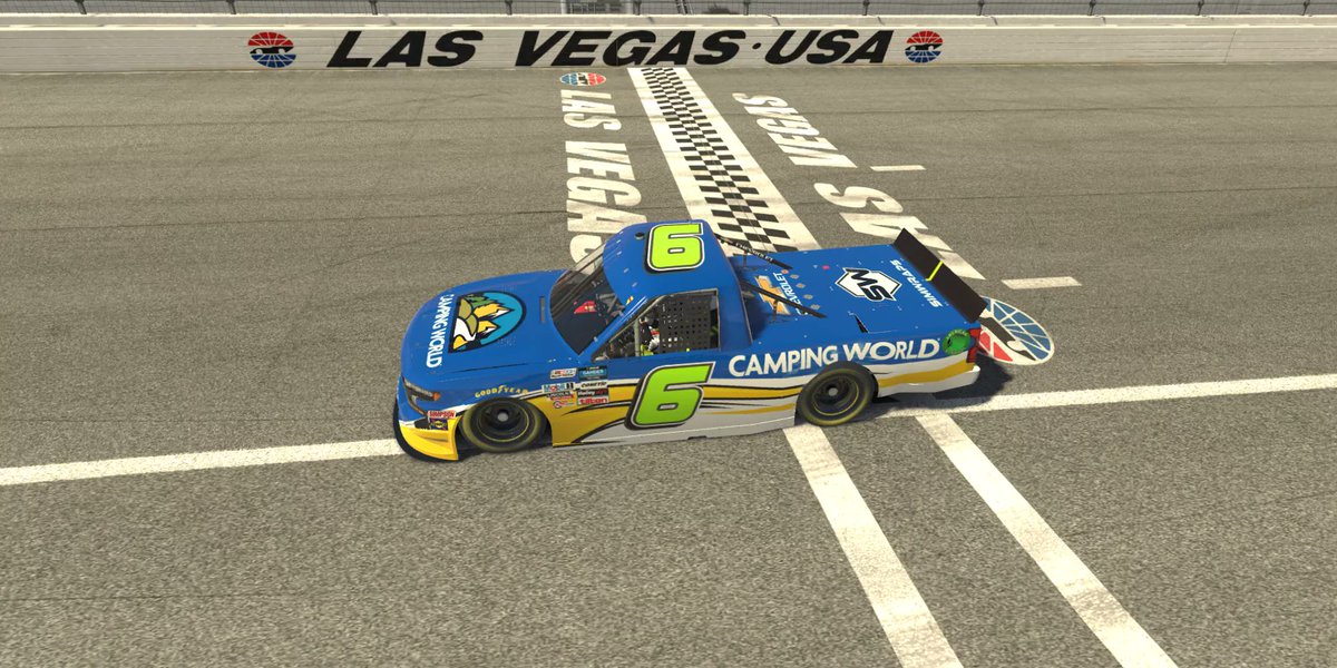 simwraps's tweet photo. #campingworldiracing #campingworldnascar sad to see Las Vegas week end. it was a good week for simwraps schemes. https://t.co/LNcXzxpnYn
