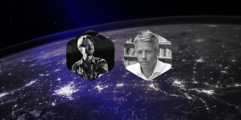 Jens Orback of the GCF and Hannes Sapiens from Epicenter