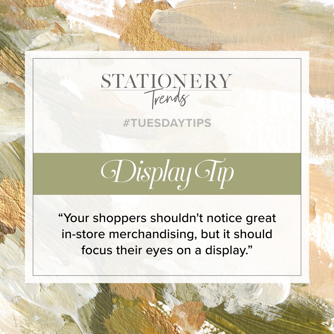 StationeryTrend's tweet image. This tip is all about getting your products noticed and making sales! “The lighting should draw them toward a fixture; the signage should pique their curiosity, and together make them want to buy more.” - Bob Phibbs, The Retail Doctor #TuesdayTips #DisplayTip