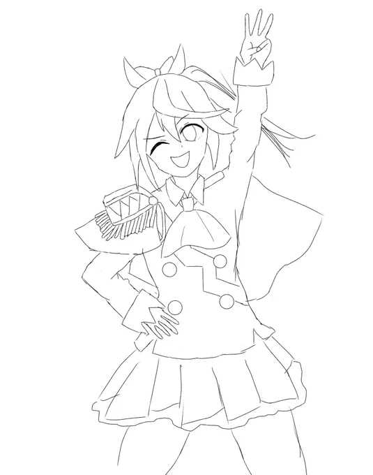 多分あとで描き直すんだろうけど、まずここまで描いた自分を褒めたい。
