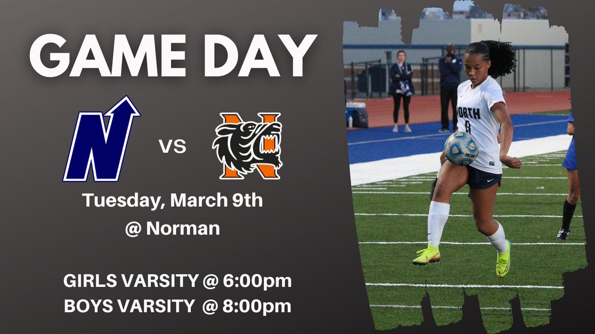 ENGirlsSoccer's tweet photo. It's GAME DAY! Support your Lady Huskies when Varsity takes on the Lady Tigers at Norman!  No tickets will be sold at the gate. Use: https://t.co/ZGJDKI4p2X &amp; search for NHS Soccer.

⚽ Edmond North VS Norman High
📆 Tuesday, March 9th
⏰ 6:00PM
📍 Norman HS Soccer Complex https://t.co/xgO7ISJPO5
