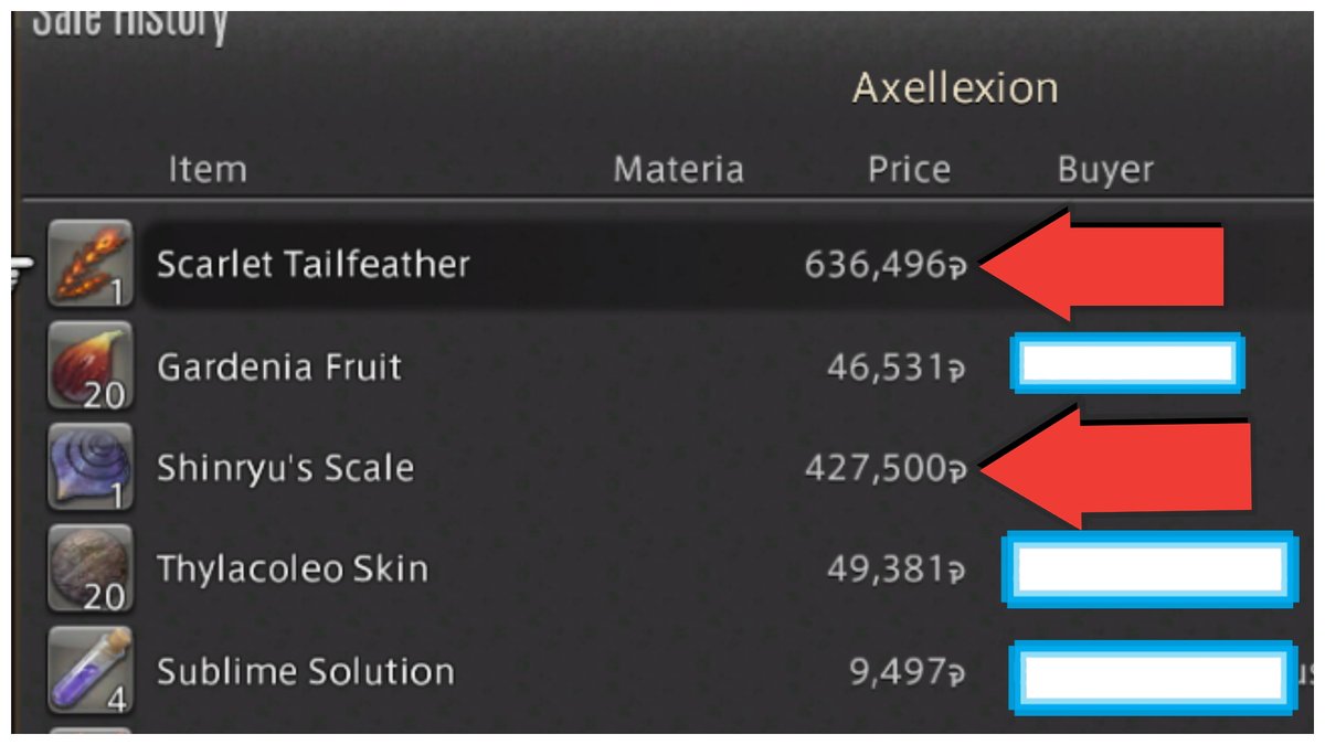zanelionhartxiv's tweet photo. Sold both extreme drops from my top 5 video over 1mil gil overnight. #FFXIV #gilpalooza #desynthesis https://t.co/VHPC2H47fH
