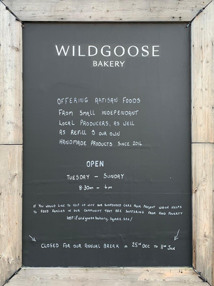 On the corner of Station and Talbot Roads, <a href="/WildGooseBakery/">TheWildGooseBakery</a> is open for the rest of the week for coffees, baked goodies, groceries and grocery refills!

instagram.com/wildgoosebakery

facebook.com/pages/The-Wild…