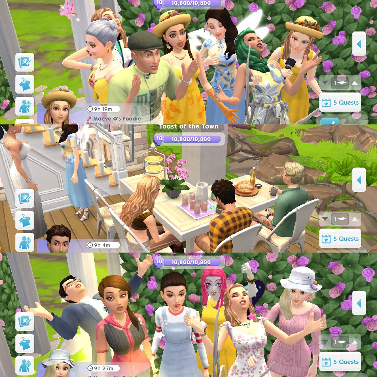 Thank you for the beautiful brunch today, Hana @Hana_TSM 🥳 Love your cottage, so adorable! and everyone looked so lovely😍💖🌼
#TheSimsMobile