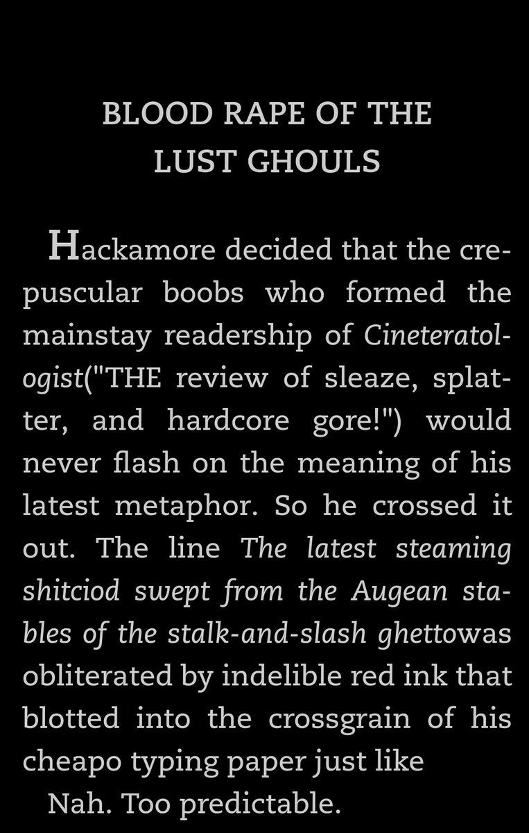 60. "Blood Rape of The Lust Ghouls" by David J. Schow from SEEING RED.