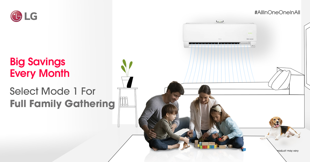 LGIndia's tweet photo. The LG #AllInOneOneInAll AC with #SuperConvertible 5-in-1 technology, helps you save on power consumption by changing the cooling capacity as per your room activity levels.
Buy now on
https://t.co/y4uBRYm2BB
#SmartAC #LGDualCool #SuperCovertibleTechnology #InverterAC https://t.co/7oayfk4Lio