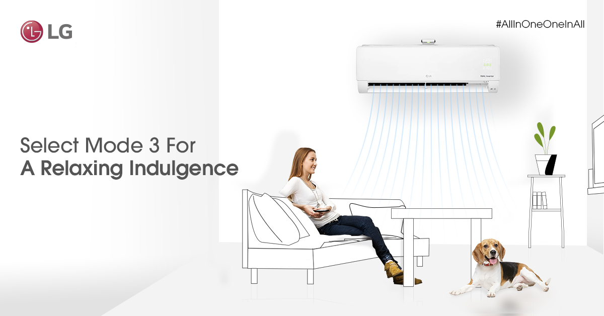 LGIndia's tweet photo. The LG #AllInOneOneInAll AC with #SuperConvertible 5-in-1 technology, helps you save on power consumption by changing the cooling capacity as per your room activity levels.
Buy now on
https://t.co/y4uBRYm2BB
#SmartAC #LGDualCool #SuperCovertibleTechnology #InverterAC https://t.co/7oayfk4Lio