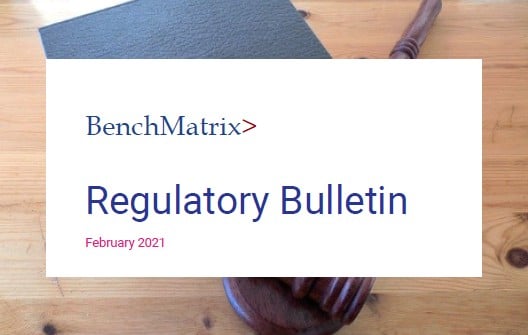 BenchMatrix_'s tweet image. BenchMatrix is pleased to publish our Regulatory Bulletin for the month of February, 2021. This document provides a summary of all the circulars/notifications issued by the State Bank of Pakistan during the month.
READ HERE : lnkd.in/d7__VCy
#BenchMatrix #february2021