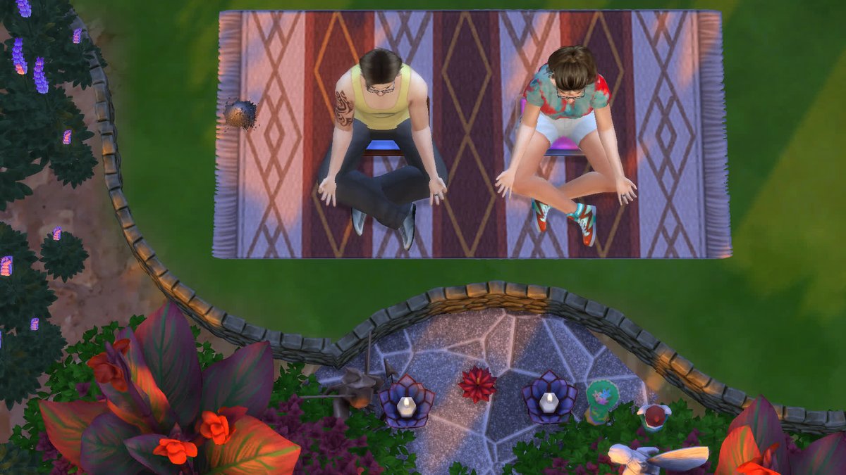 tribalsoupproj's tweet photo. With this beautiful weather we are having it is nice to be able to get outside in the morning and meditate, really helps start the day out right.

#sims #ts4 #thesims4 #simspics #simstories #simmeditate https://t.co/eKB4MoHF6i