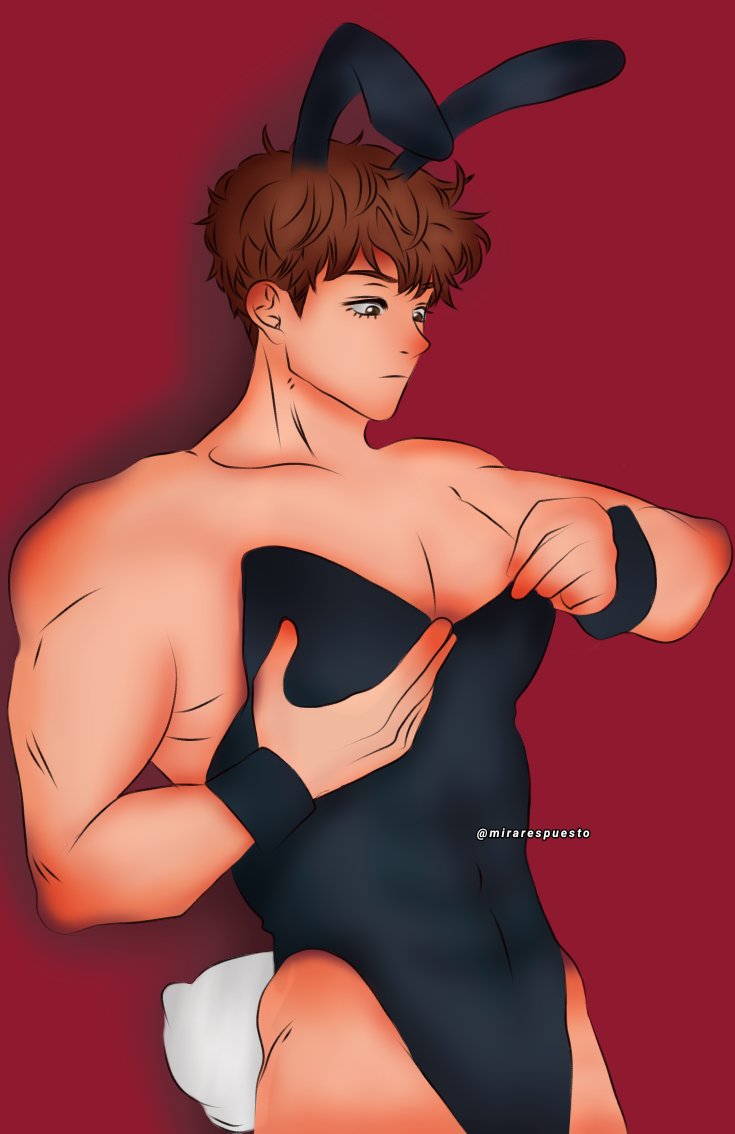 kairi_wifeu's tweet photo. Taku in bunny suit 😳
I tried my best to make it 🔥hot🔥 but I can't 😭 maybe nextime 🤔
Look at his abs 🤤 (I don't know how to do the abs gomen 😭)
#songtaekyung #loveorhate #yeongha #blmanhwa #yaoi #digitalarts #asahitakuto https://t.co/hfronNnqro