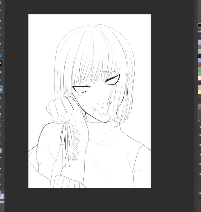 筆圧関知設定変えたら死ぬほど描きやすい…
なんで今までしなかった私…… 