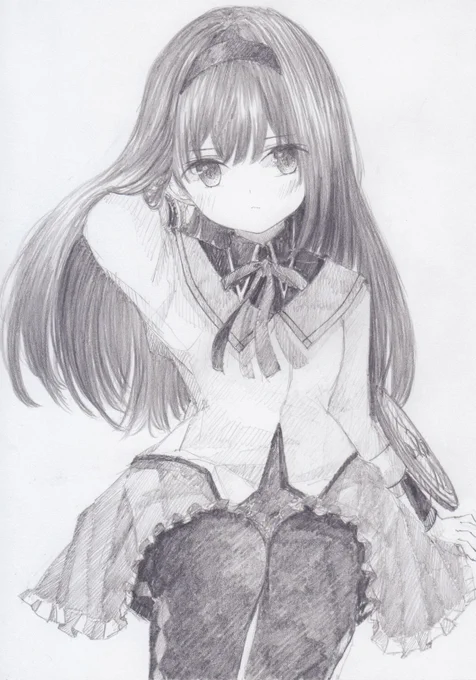 シャーペンで描きました。
魔法少女まどか☆マギカより、暁美ほむらです
#魔法少女まどかマギカ 