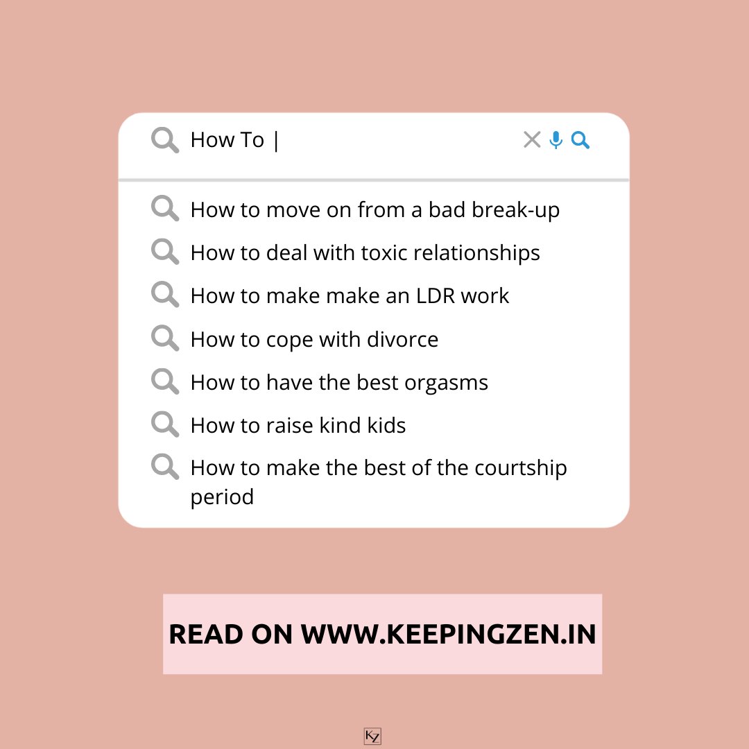 We work very hard to bring you research-backed relationship and dating advice! Show us support and love. 
Check us out at: keepingzen.in 

#healthandwellness #lifestyle #relationship #balance #mentalhealth #researchbacked #lifestylemagazine #love