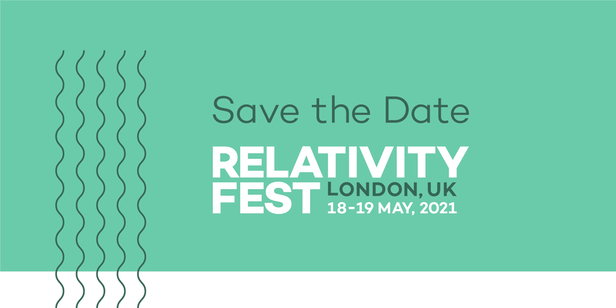 RelativityFest's tweet photo. You know that #RelativityFestLondon will take place 18-19 May. But do you know what to expect? Check out these highlights from Relativity Fest London 2020 – our biggest yet: https://t.co/SxwmlzBqmD #ediscovery #compliance #legaltech https://t.co/9GWnxylcI0
